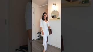 All White Office Outfit 