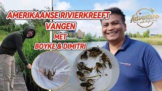 Amerikaanse Rivierkreeft Vangen met Boyke & Dimitri in Nederland #netherlands #trending