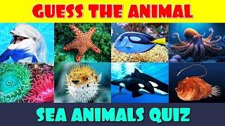 Guess the 50 Sea Animals | Guess the Animal Quiz