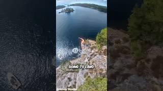 Why Cliff Jumpers Throw Rocks