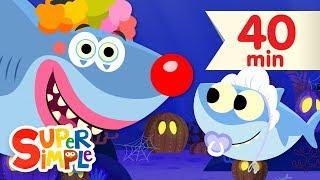 Baby Shark Halloween | + More Kids Songs for Halloween | Super Simple Songs