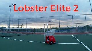 Lobster Elite 2 Tennis Ball Machine (In Action)