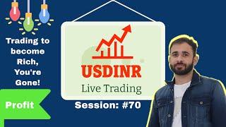 USDINR Live Intraday Trading Session #70 : Trading for Beginners Series | Become a Profitable Trader