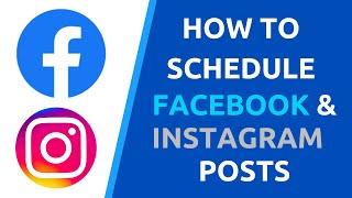 How to Schedule Posts on Facebook &  Instagram Posts (2022 UPDATE)