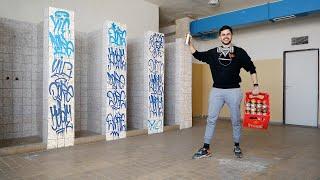 Graffiti Artist left ALONE in a SCHOOL!