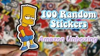 OPENING 100+ RANDOM STICKERS !!! AMAZON HAUL/UNBOXING !! CHEAP!!