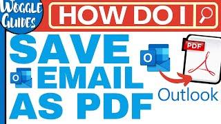 How to save Outlook email as PDF