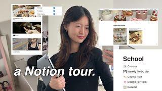 [Notion Tour]  How I stay organized and productive as a college student with Notion!