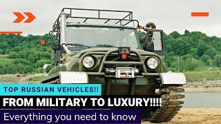 Top 10  Russian  Cars!!!  (Military-Civilian-Luxury)