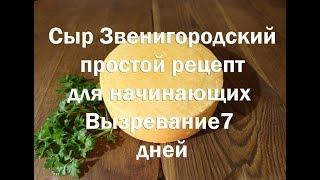 Сыр Звенигородский, простой рецепт, для начинающих. Вызревает от семи дней