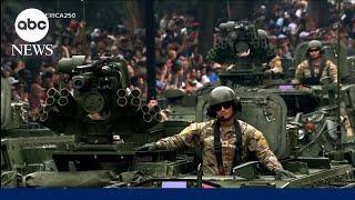 Trump holds military parade as ‘No Kings’ protests happen nationwide