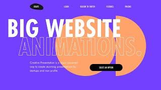 Big Website Animations | Live Design Stream