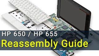 HP 650, HP 655 Laptop Reassembly Guide