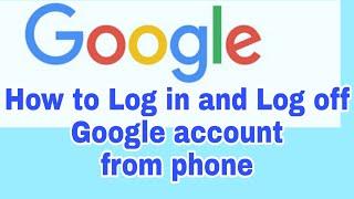 How to remove existing Google account from your phone and Log in again  #technicalviewabc