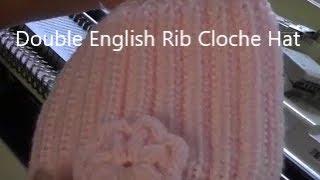 Machine Knit English Rib Cloche Hat by Diana Sullivan