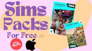 GET ALL OF THE SIMS 4 PACKS FOR FREE *EA APP FOR MAC* | THE SIMS 4 LOVESTRUCK FREE DOWNLOAD