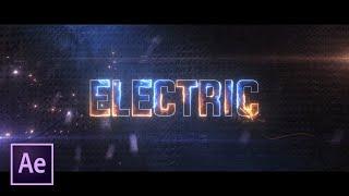 Electric Saber Text Animation in After Effects | After Effects Tutorial