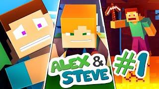 Alex va Steve Hayoti 1-qism | Alex va steve ozbekcha | Uzbekcha minecraft | minecraft Kulguli