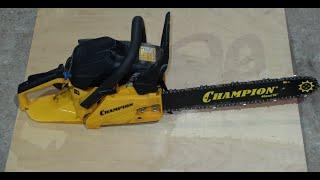 Бензопила  Champion. Как правильно заменить цепь # chainsaw # 链锯