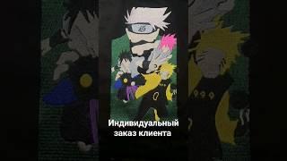 заказ вышивки по наруто #anime #naruto #вышивканаодежде #sasuke #kakashi