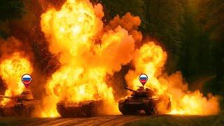 Ukrainian Drone Warfare Leaves Russian BMPs in Flames