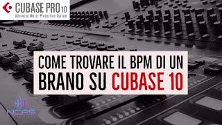 Come trovare il bpm di un file audio su Cubase 10