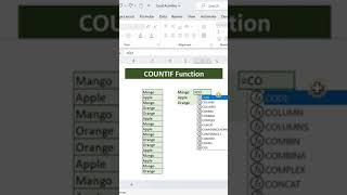 Count Values with One Criteria in Excel | COUNTIF Function