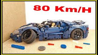 Lego Ford GT CRASH Test  80 Km/H  Lego Technic Crash Test