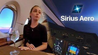 Завораживающая красота полёта "Sirius Aero".Business jet Beautiful flights