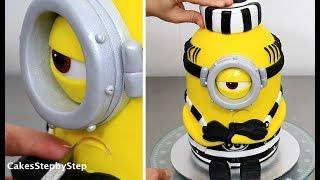 How To Make a MINION CAKE by Cakes StepbyStep