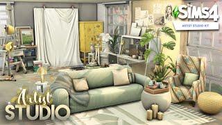 ARTIST STUDIO APARTMENT  [NO CC] | The Sims 4: Artist Studio Kit Speed Build