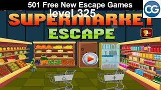 [Walkthrough] 501 Free New Escape Games level 325 - Supermarket escape - Complete Game