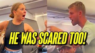 Woman Freaks Out On Plane Update - HE Saw IT TOO!