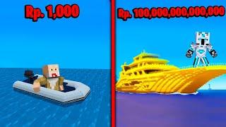 PERAHU Rp 1,000 vs Rp 100,000,000,000,000 DI MINECRAFT!!!