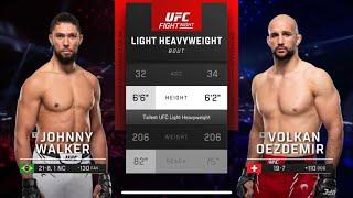 Полный бой. Джони Уокер vs Волкан Одземир. UFC Саудовская Аравия .!