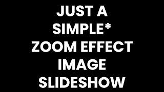 Image Slider in HTML and CSS | Zoom Effect