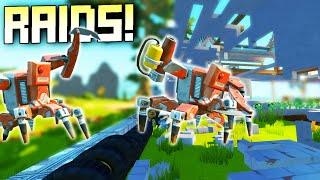 How Many Bosses Does It Take To Invade My Base? - Scrap Mechanic Survival Mode [SMS 82]