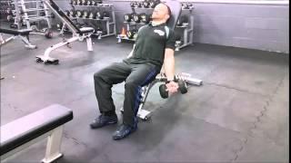 Dumbbell incline curl Online personal trainer, personal trainer online,