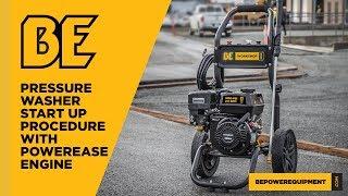 Powerease Engine Pressure Washer Start-Up