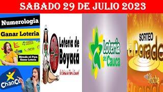 Resultados LOTERIA de BOYACÁ y CAUCA - DORADO NOCHE del sábado 29 de julio 2023 | PREMIO MAYOR