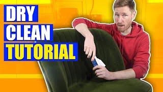 How to Dry Clean Upholstery at Home | How to Clean Dry Clean Only Furniture