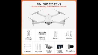 Sky Fly FIMI X8SE 2022 V2 Camera Drone 10KM 4K professional Quadcopter RC Helicopter 3-axis Gimbal