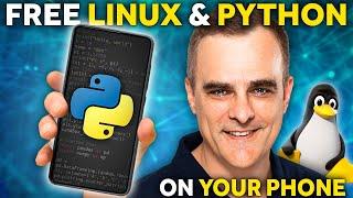 Linux and Python on your phone for free in 2 minutes // iPhone or Android