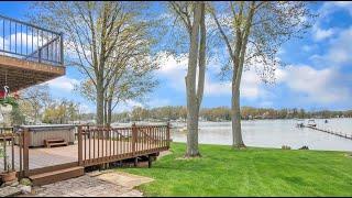 59' of Frontage on Zukey Lake! | Home on The Portage Chain of Lakes