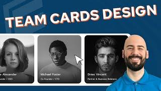 Team Card Design with Cool Hover Effect using GenerateBlocks