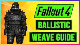 FALLOUT 4 How To Get BALLISTIC WEAVE Armor Mod Guide! FULL Walkthrough GUIDE - BEST Armor Location