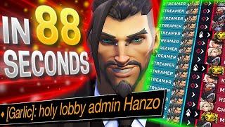 The most DISGUSTING Hanzo gameplay you have EVER seen (Abusing streamer mode)