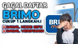 DAFTAR BRIMO MELALUI ONLINE DI HP GAGAL: KODE SIFX || BEGINI CARA MELANJUTKANNYA