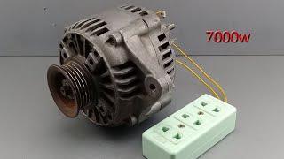 How to turn Car Dynamo into 230v Generator