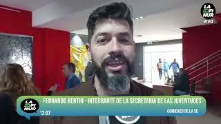 Fernando Bertin- Integrante de la Secretaria de las Juventudes